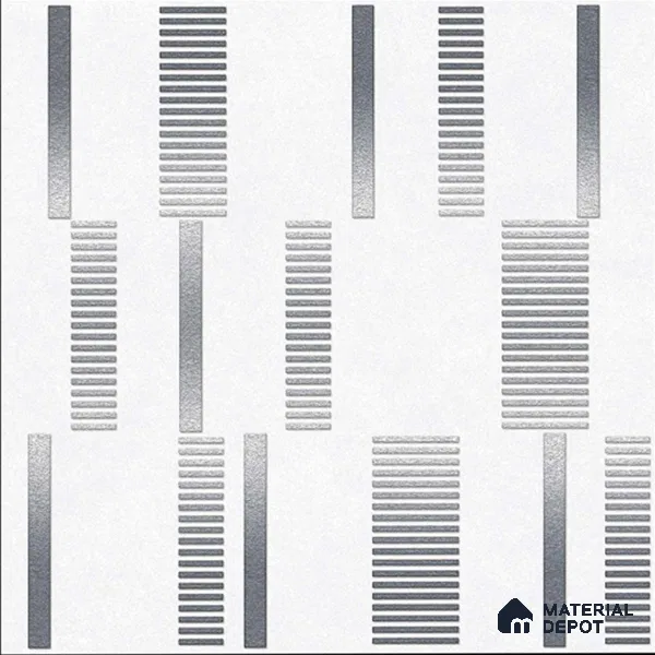 Highlighter Wall Tile TL 07251 B Plana 8012 GLM (Silver) 1 ft x 1 ft Ceramic Matte Finish - 9 mm | Suitable For Kitchen & Bathroom | 2 mm Spacer is Mandatory